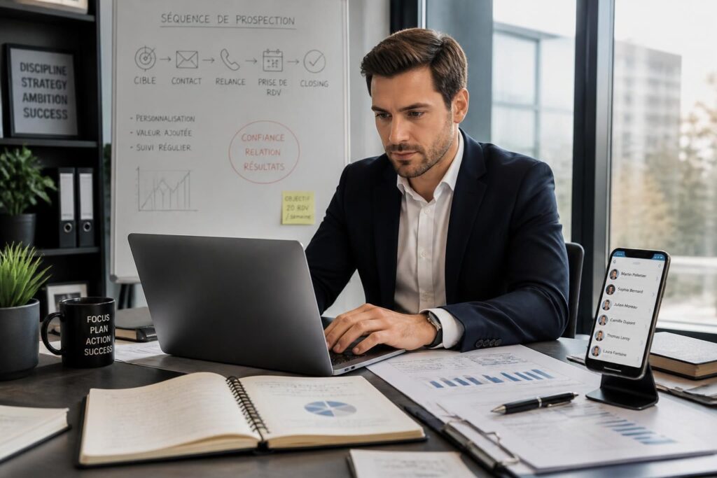 Prospection commerciale B2B : la séquence qui décroche des rendez-vous